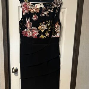 Floral Black Dress